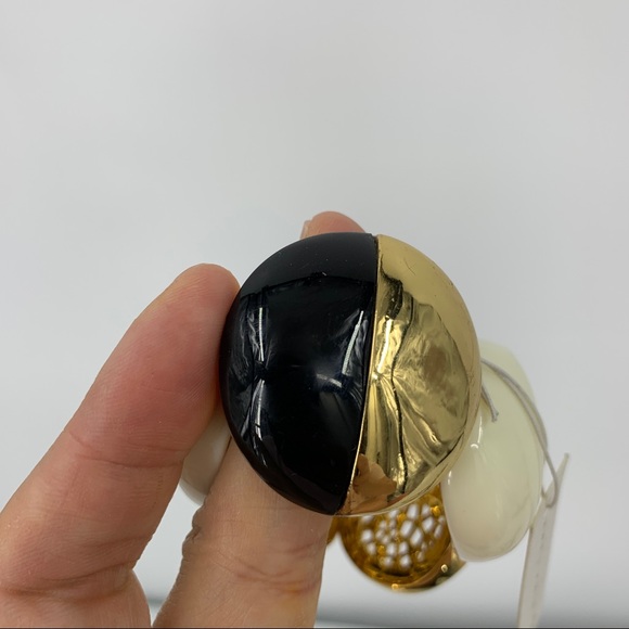 Trina Turk Stretch gold black cream bracelet - Picture 7 of 10